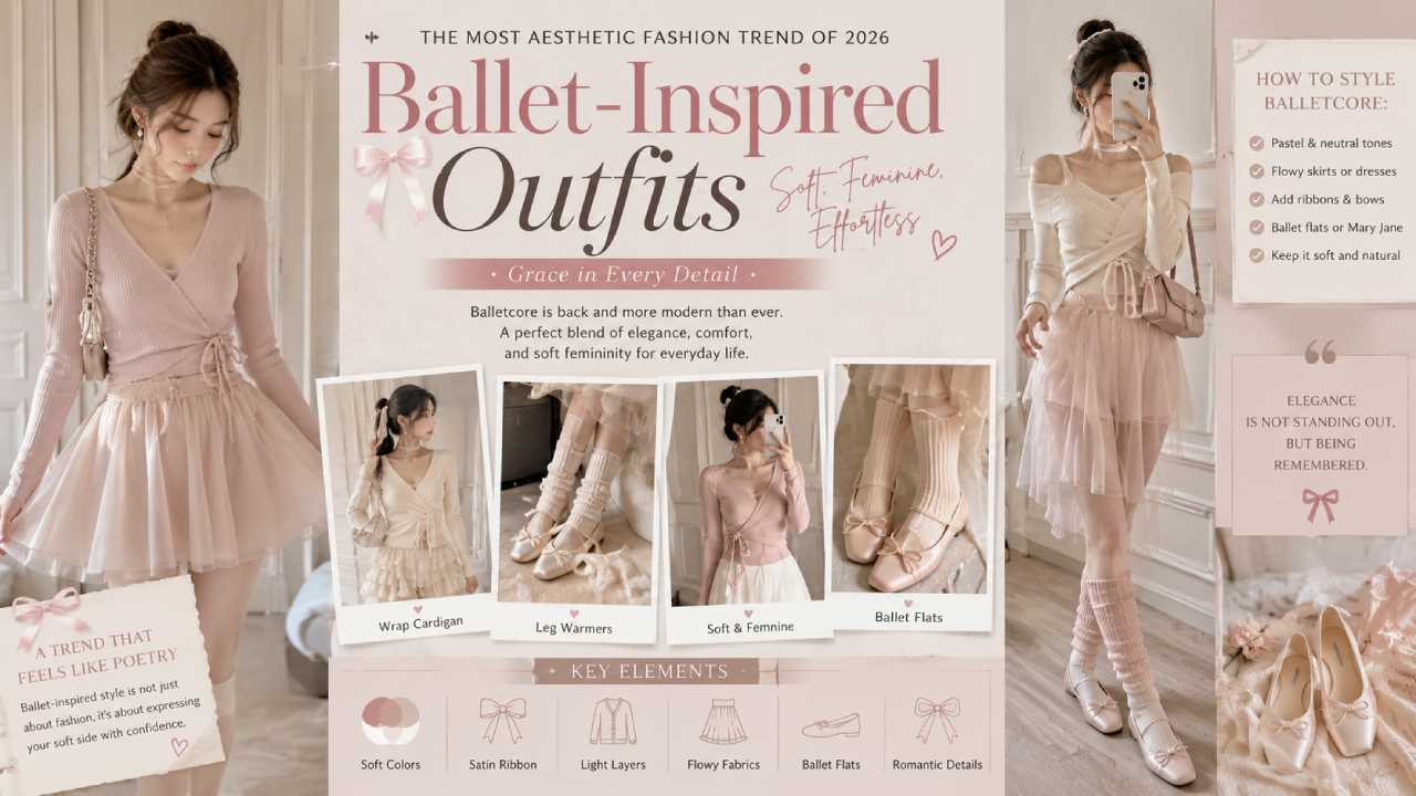 Ballet-Inspired Outfits Are Now the Most Aesthetic Fashion Trend of 2026