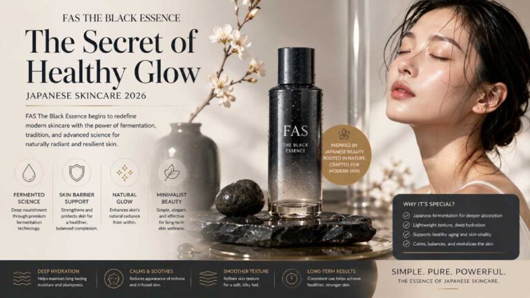 FAS The Black Essence Begins to Become the Secret of Healthy Glow Japanese Skincare 2026