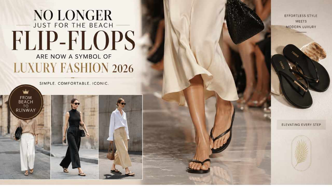 No Longer Just for the Beach, Flip-flops Are Now a Symbol of Luxury Fashion 2026