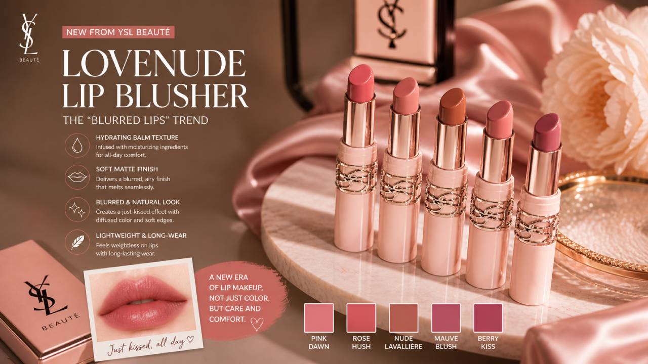 YSL Launches Lip Blusher, the "Blurred Lips" Trend Officially Explodes in the Beauty World