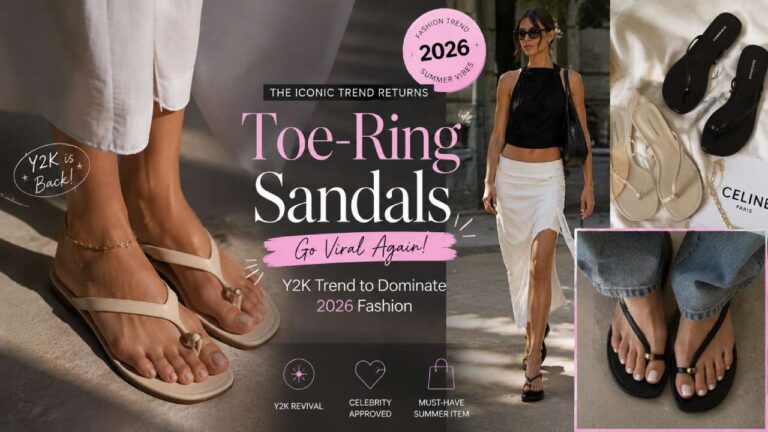 Toe-Ring Sandals Go Viral Again, Y2K Trend to Dominate 2026 Fashion